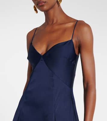 Abito lungo in taffetà  | Roland Mouret