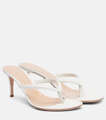 Calypso 70 leather thong sandals | Gianvito Rossi