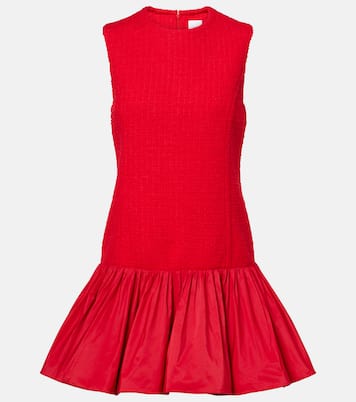 Tweed and faille minidress | Patou