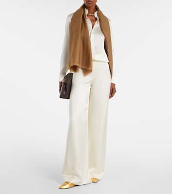 Satin wide-leg pants | Ralph Lauren Collection