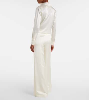 Satin wide-leg pants | Ralph Lauren Collection