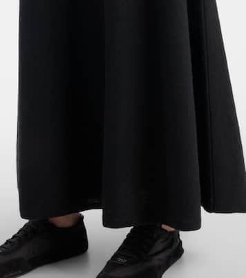 Torie high-rise cashmere maxi skirt | Lisa Yang
