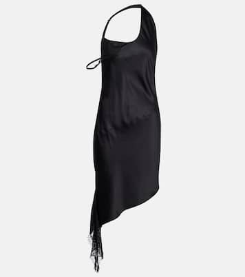 Minikleid Undressed aus Satin mit Spitze | Courrèges
