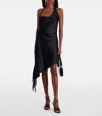 Minikleid Undressed aus Satin mit Spitze | Courrèges