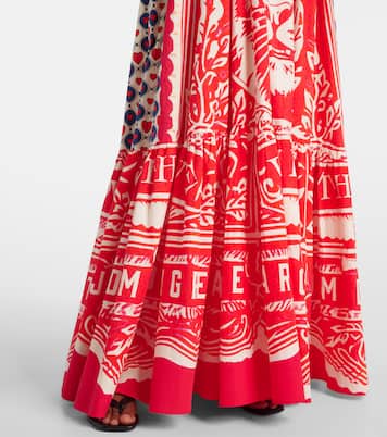 Rinse & Roar halter cotton maxi dress | Camilla