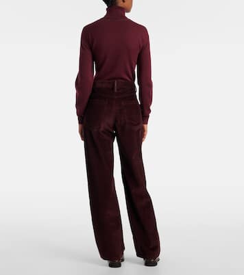 Pantalones rectos de pana con cuentas Monili | Brunello Cucinelli
