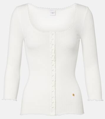 Cardigan aus Baumwolle mit Spitze | Chloé
