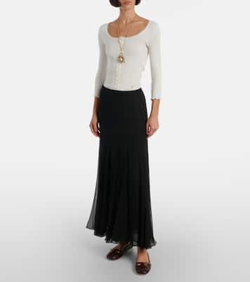 Cardigan aus Baumwolle mit Spitze | Chloé