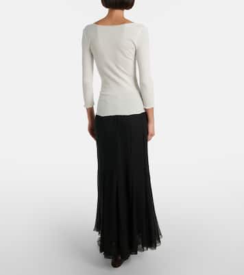 Cardigan aus Baumwolle mit Spitze | Chloé