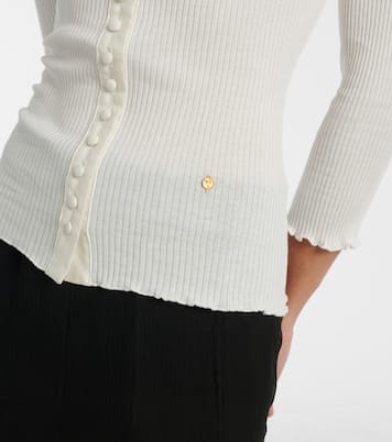 Cardigan aus Baumwolle mit Spitze | Chloé