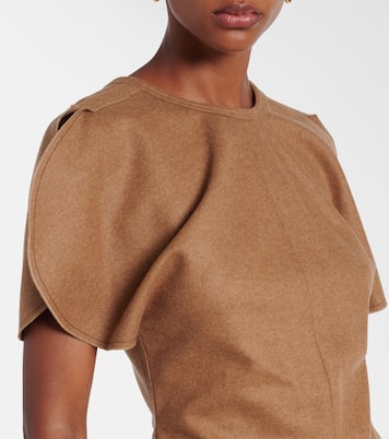 Draped wool and cashmere top | Victoria Beckham