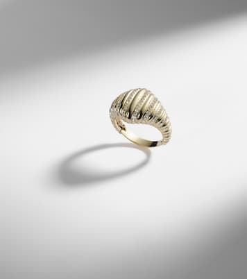 9kt gold pinky ring with diamonds | Yvonne Léon