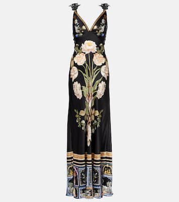 Ottoman Elegance floral silk maxi dress | Camilla