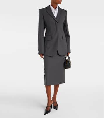 Finire virgin wool pencil skirt | Sportmax