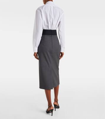 Finire virgin wool pencil skirt | Sportmax