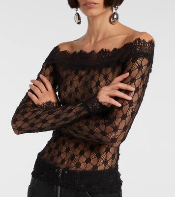 Top Marlene in pizzo off-shoulder | Isabel Marant