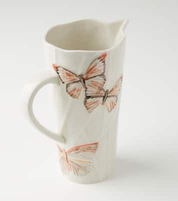 Pichet Cloudy Butterflies par Claudia Schiffer | Bordallo Pinheiro