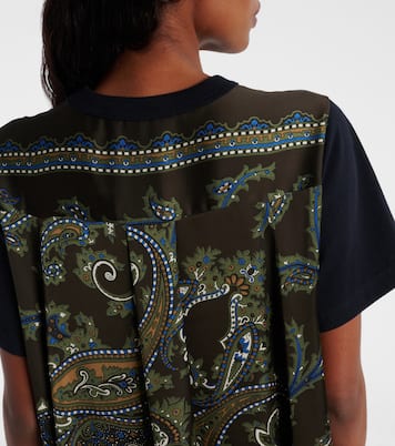 Paisley paneled minidress | Sacai