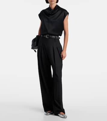 Ballerinas Minnie Travel aus Metallic-Leder | Tory Burch