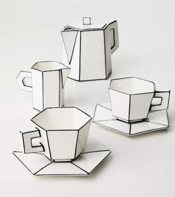 Carte Blanche porcelain coffee set by Annebet Philips | Serax