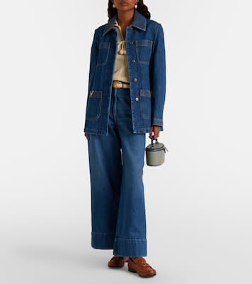 VLogo Mini striped leather vanity bag | Valentino Garavani