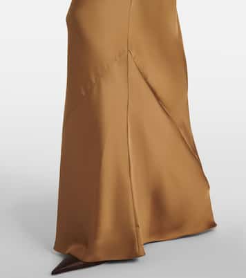 Halterneck satin gown | Norma Kamali