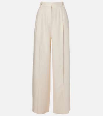 Lodger linen and wool wide-leg pants | Loro Piana