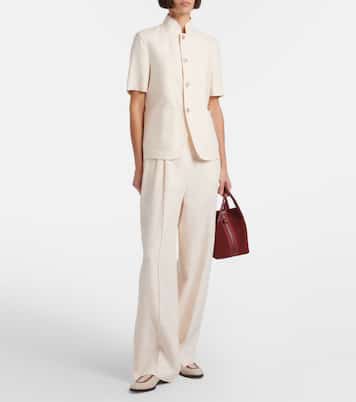 Lodger linen and wool wide-leg pants | Loro Piana