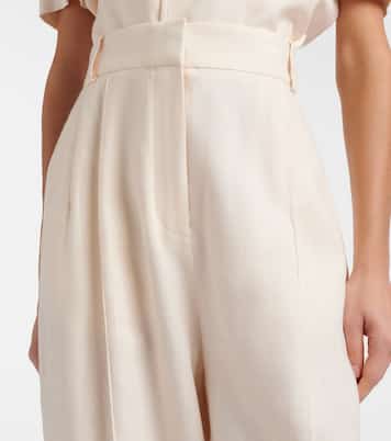 Lodger linen and wool wide-leg pants | Loro Piana