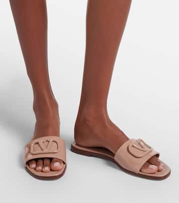 VLogo patent leather slides | Valentino Garavani