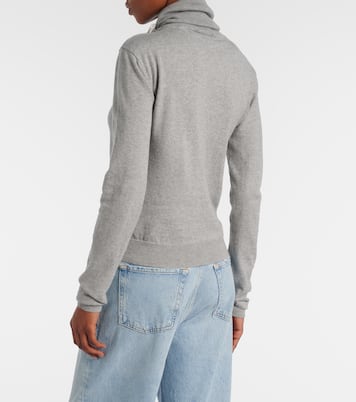 Embellished cotton and cashmere turtleneck sweater | Area