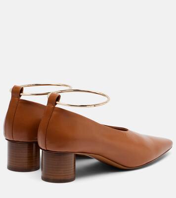 Ring leather pumps | Jil Sander
