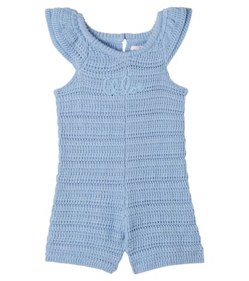 Baby crochet cotton playsuit | Chloé Kids