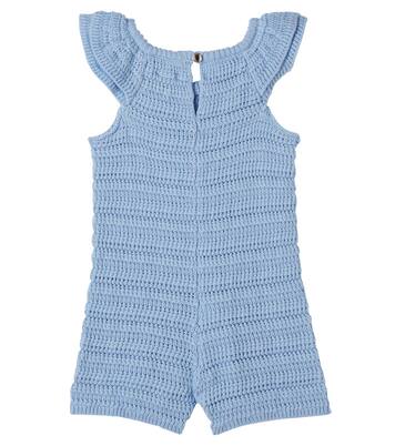 Baby crochet cotton playsuit | Chloé Kids