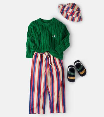 Gorse striped cotton straight pants | The New Society