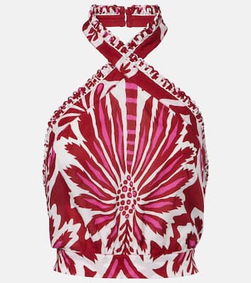 Top Suma en coton à fleurs | Poupette St Barth