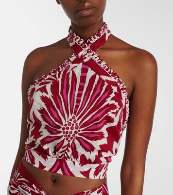 Top Suma en coton à fleurs | Poupette St Barth