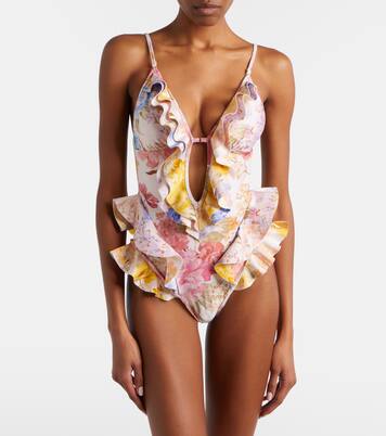 Maillot de bain Como à fleurs | Zimmermann