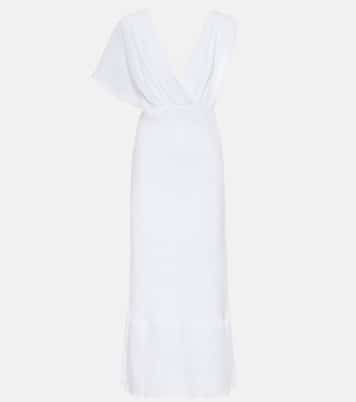 Midikleid aus Leinen | Miu Miu