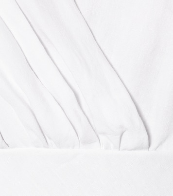Midikleid aus Leinen | Miu Miu