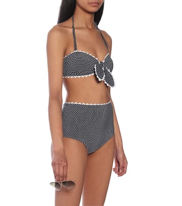 Coco polka-dot bikini top | Karla Colletto