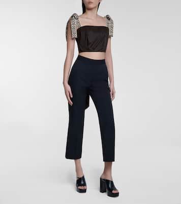 Top cropped Rituals in cotone | Johanna Ortiz