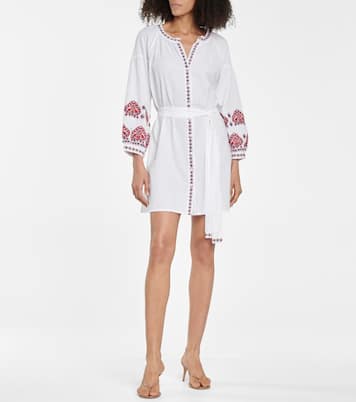 Tania cotton and linen kaftan | Melissa Odabash
