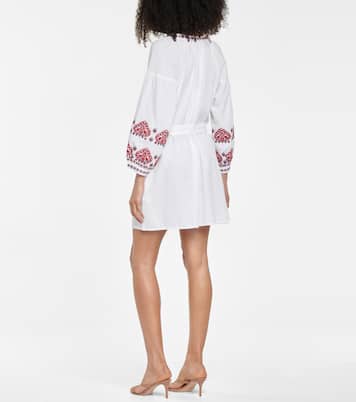 Tania cotton and linen kaftan | Melissa Odabash