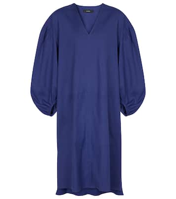 Duna linen-blend midi dress | Joseph