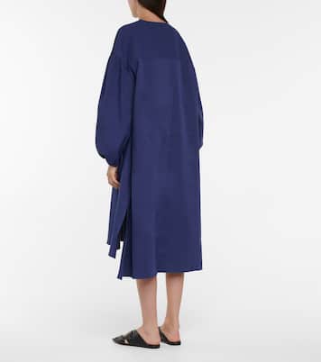 Duna linen-blend midi dress | Joseph