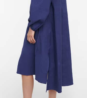 Duna linen-blend midi dress | Joseph