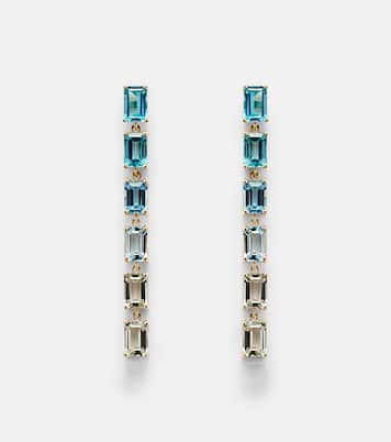 Boucles d'oreilles Dawn en or 14 carats à topazes | Suzanne Kalan