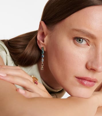 Boucles d'oreilles Dawn en or 14 carats à topazes | Suzanne Kalan