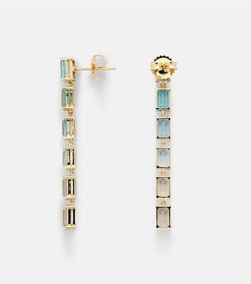 Boucles d'oreilles Dawn en or 14 carats à topazes | Suzanne Kalan